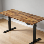 48x24" Rustic Brown Electric Standing Desk Memory Preset - Image 2