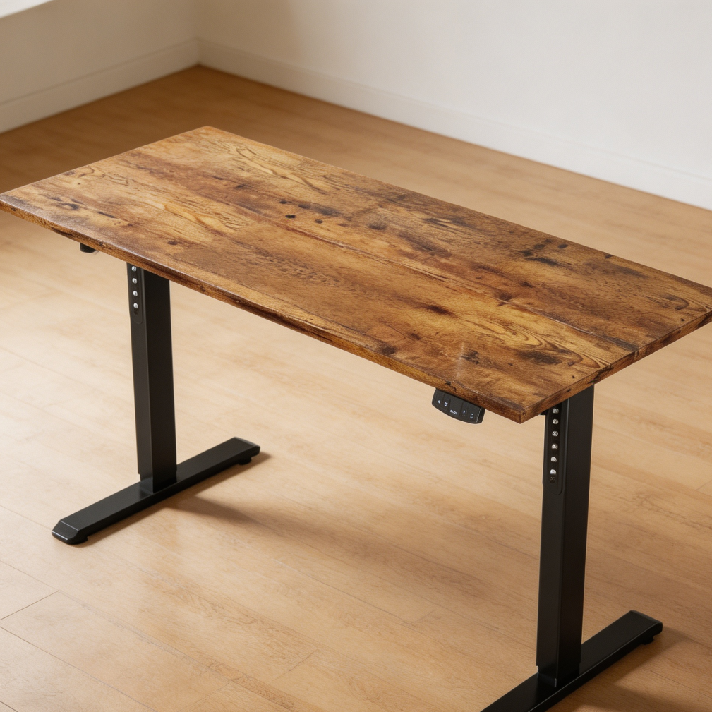 16 48x24" Rustic Brown Electric Standing Desk Memory Preset - Image 1