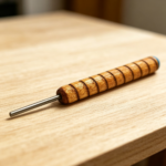 1/8" Slotted Metal Paper Bead Rolling Pin - Image 2