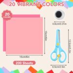 300-Sheet 20-Color 6x6 Double-Sided Origami Kit with Tools - Image 2