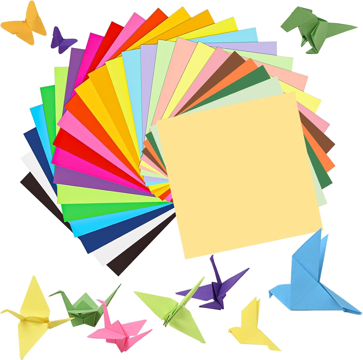 61ufwvrBnJL._AC_SL1500_.jpg 300-Sheet 25-Color 6x6 Double-Sided Origami Paper - Image 1