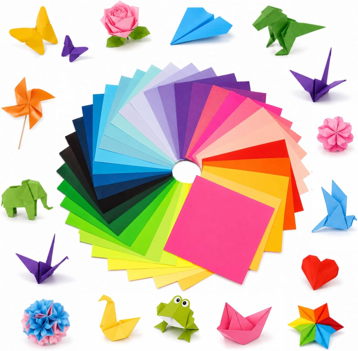 71LjhGAvKL._AC_SL1500_.jpg 300-Sheet 6x6 20-Color Double-Sided Craft Paper - Image 1