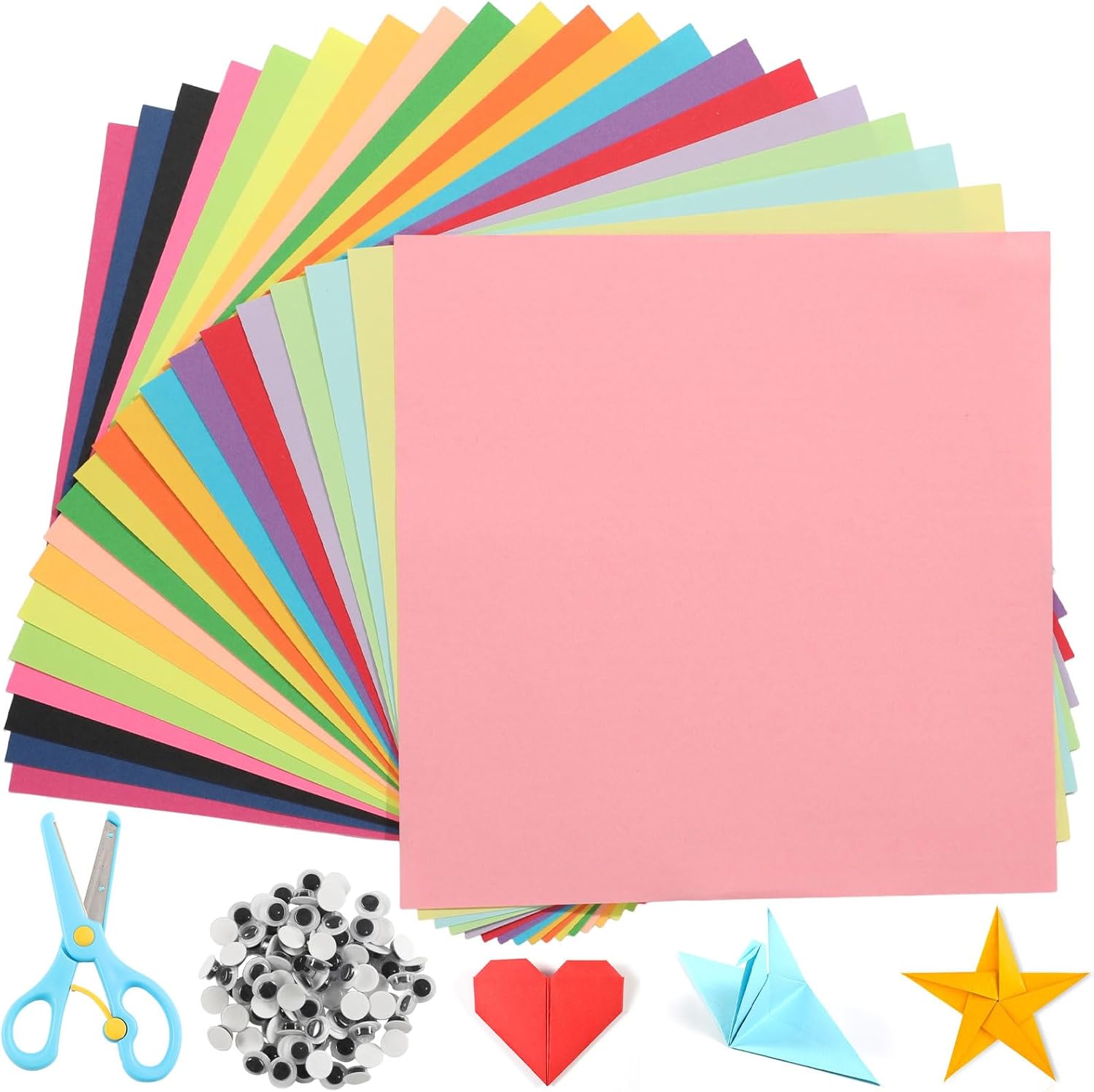 71MJXLU-usL._AC_SL1500_.jpg 300-Sheet 20-Color 6x6 Double-Sided Origami Kit with Tools - Image 1