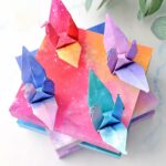 200-Sheet 3.74" Starry Double-Sided Origami Paper Kit - Image 2