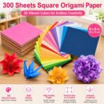 300-Sheet 6x6 20-Color Double-Sided Craft Paper - Image 2
