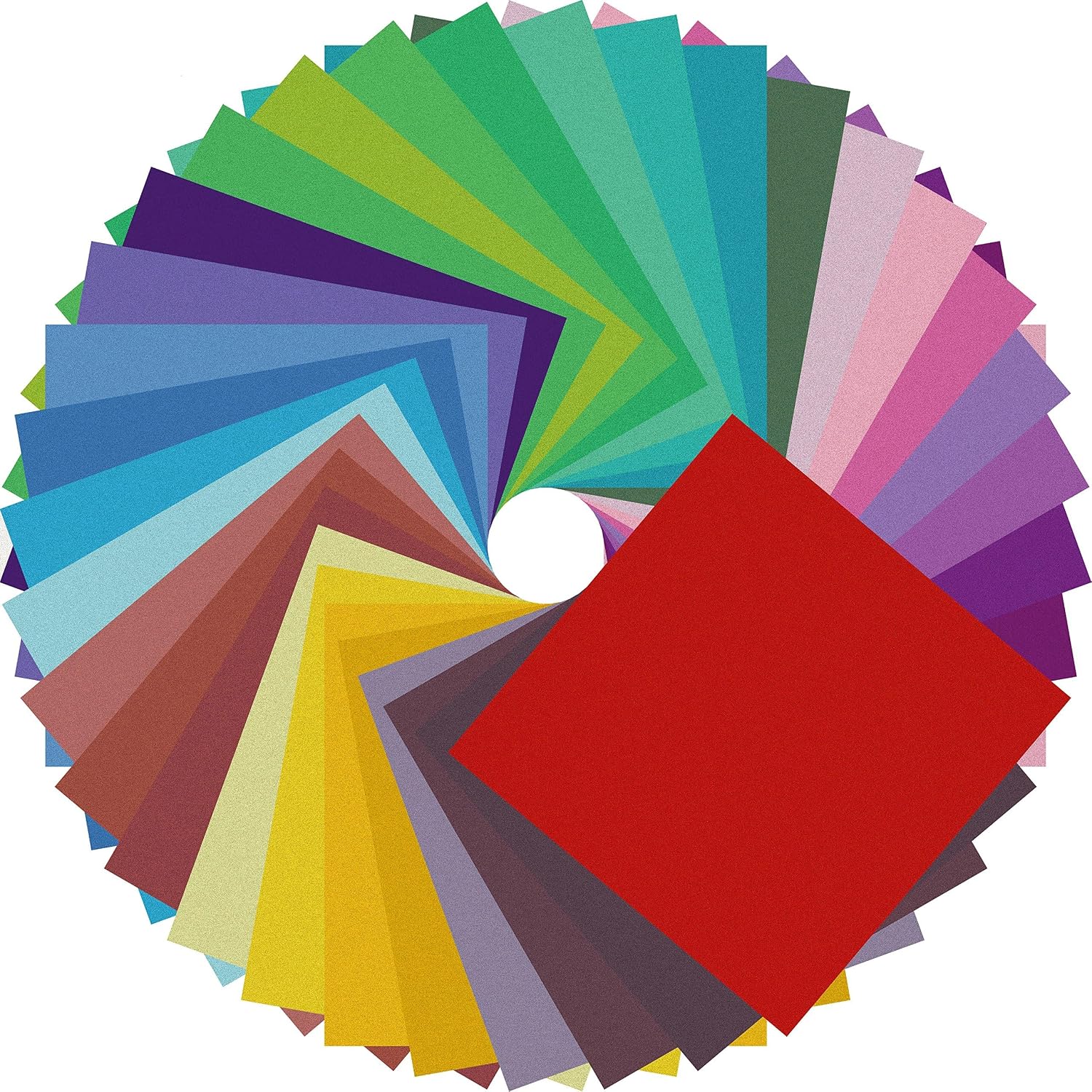 A1mNn41oIQL._AC_SL1500_.jpg 150-Sheet 8x8 Double-Sided Multi-Color Origami Paper - Image 1